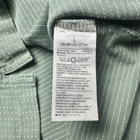 Banana Republic | Men | Sage Green Dotted Performance Pique Polo Shirt | Large - Picture 6 of 7